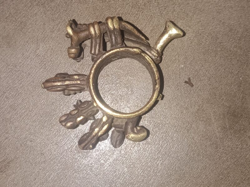 19 century brass fertility ring madhya pradesh