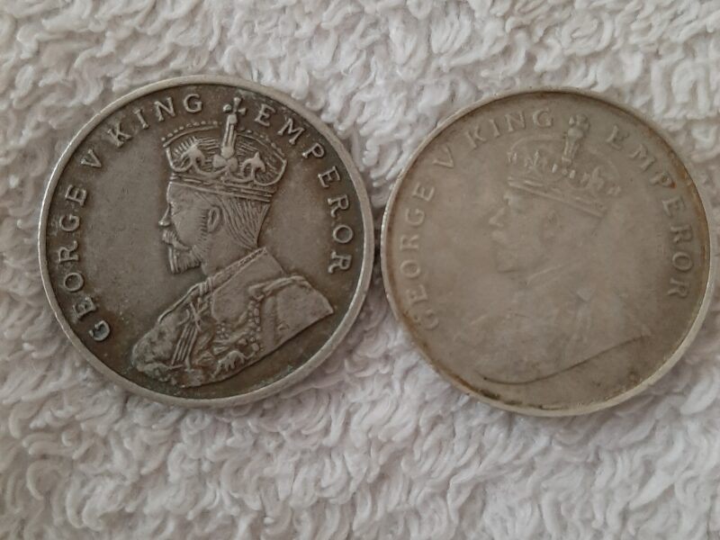 8 Anna 1920 and 1921 coin available