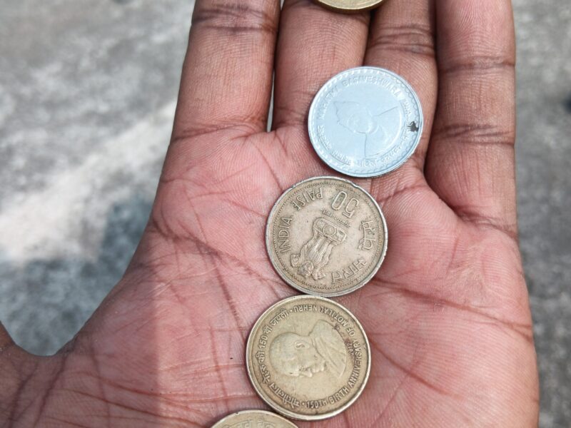 Old coins and 786 notes