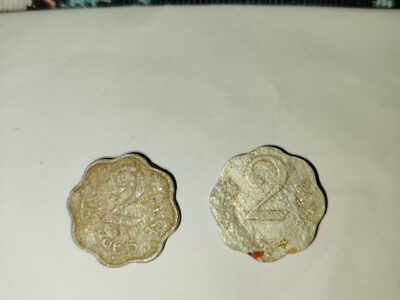 Two coins of 2 paise