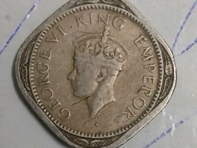 1947 George VI king emperor 2 Paisa coin in good condition